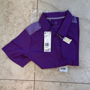Adidas Women’s Polo Shirt in Vibrant Purple